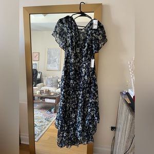 NWT. ASTR Asymmetrical Floral Dress.